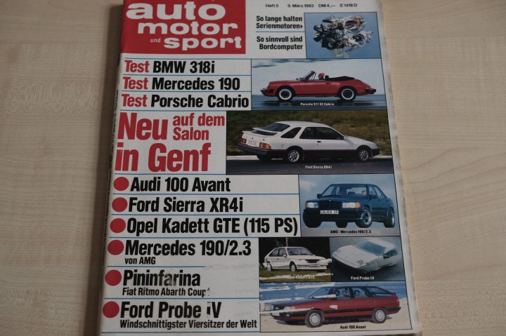 Deckblatt Auto Motor und Sport (05/1983)